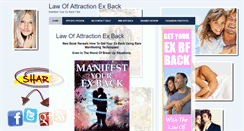 Desktop Screenshot of lawofattractionexback.com