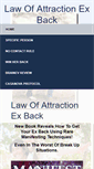Mobile Screenshot of lawofattractionexback.com